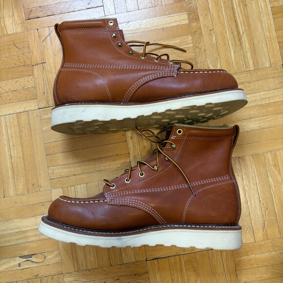 WORN ONCE - Thorogood American Heritage 6" Tobacco Moc Toe Work Boots for Men 11 - Picture 10 of 10
